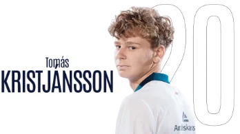Målgrafik med målscorerens billede, navn og trøjenummer