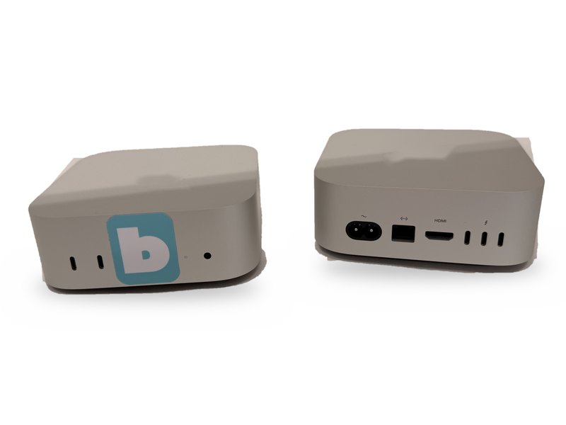 Bigscreen Hardware Player – kompakt sølvfarvet boks med Bigscreen-logo