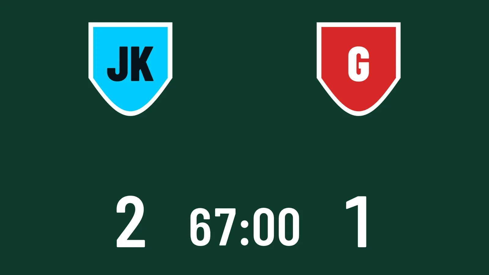 Tema 4: 16:9-widescreen med klubmærker, stilling og kampur
